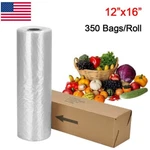 350 Clear Plastic Produce Bags 12X16 Grocery Kitchen Vegetable Fruit Food Storag. Fixed Price $14.99.