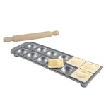 12-HOLE Aluminum Round Ravioli Maker With Rolling Pin Pasta Press Tool. Fixed Price $40.59.