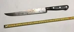Vtg Sabatier Four Star Elephant Carbon Steel Yatagan Slicer Knife 7-3/4 Blade. Fixed Price $89.00.