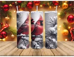 Christmas Cardinal 20 Oz Tumbler, Choice, Custom, Stainless Steel, Gifts,. Fixed Price $21.39.