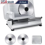 Electric Meat Slicer Stainless Steel Blades Adjustable Thickness Easy Clean Safe. Fixed Price $113.64.