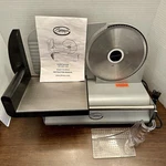 Ginny's Electric Food Slicer FS-9003A Silver Meat Household 120V 150W Kitche. Fixed Price $44.99.