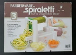 Farberware Spiraletti Spiraling Vegetable Slicer W/ 3 Different Sizes. Fixed Price $29.99.