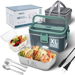 Sohida 1.8L Heated Lunch Box, 80W Electric With Long-handled Utensi.... Fixed Price $33.30.