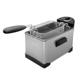 Chefman 3-QT Deep Fryer W Basket Adjustable Temp Stainless Steel Easy Clean. Fixed Price $39.99.