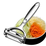Huakai Multifunction Vegetable Peeler Julienne 5.91INCH*2.2INCH, Silver. Fixed Price $25.99.