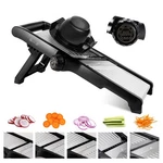 Adjustable Mandoline Slicer 5-IN-1 Stainless Steel Vegetable Cutter With Ultr.... Fixed Price $37.59.