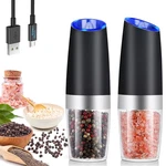 Gravity Electric Salt And Pepper Shakers Grinder Mill Adjustable Kitchen Tools. Fixed Price $23.99.