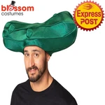 AC2297 Green Pickle Hat Cucumber Adult Funny Costume Vegetable Food Novelty. Fixed Price $19.70.