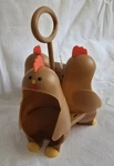 Target Bullseye Vivitar Chicken Shaped 3 Boiled Egg Holder / Rack. Fixed Price $7.99.