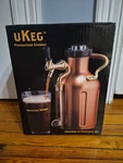 Growlerwerks Ukeg 64 Pressurized Beer Copper New Open Box - Unused. Fixed Price $69.95.