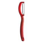 Triangle Swivel Peeler, Red - Stainless Steel Serrated Twin Blade Peels. Fixed Price $22.97.