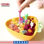30 Pcs Mini Fruit Fork Cartoon Animal Snack Cake Dessert Food Pick Bento Lunch. Fixed Price $8.60.