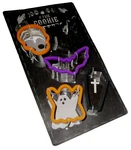 Halloween 5 Pack Cookie Cutter Set Stainless Steel W/silicone Rim. Fixed Price $17.09.