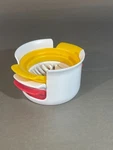By Progressive Compact Egg Slicer,white, Red And Yellow (1491). Fixed Price $14.00.