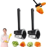 Rotatable Blade Peeler Spiral Shred Carving Slicer Vegetable Fruit Tools. Fixed Price $5.98.
