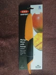 Oxo Good Grips Mango Slicer With Scoop,orange 1.5 7". Fixed Price $17.00.