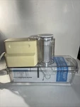 Cook's Essentials Electric Mandoline Slicer IZVS001 Beige With Blades Manual Set. Fixed Price $28.95.