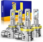 Ursprung Fahren Upgraded H11/H9/H8 9005/HB3 Led Headlight Bulbs Combo 50000LM. Fixed Price $34.95.