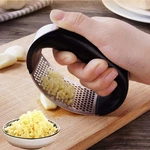 Stainless Steel Garlic Masher Press Household Manual Curve Fruit Vegetabl. Fixed Price $43.71.
