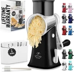 Zulay Kitchen Rotary Cheese Grater 5 Blade Shredder - Ivory Onyx. Fixed Price $28.99.