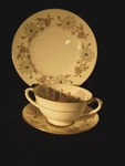 Coalport Bone China My Fair Lady Cream Soup Bowl & Salad Plate Sets Vtg England. Fixed Price $29.99.