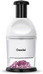 Geedel Food Chopper, Easy To Clean Manual Hand Vegetable Dicer, Dishwash. Fixed Price $39.86.