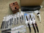 Cutco Homemaker +8 Knife Block Set New! Sharpenable! Classic/black Straight Edg. Fixed Price $1377.77.