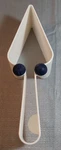 Tupperware Cake Piece O Cutter Slicer Triangle 2872A-1 White And Blue. Fixed Price $14.99.