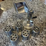 Townecraft Manual Rotary Cheese & Vegetable Grater With 5 Interchangeable Blades. Fixed Price $89.99.
