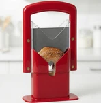Hoan The Original Bagel Guillotine Universal Slicer, 9.25-INCH, Red. Fixed Price $28.99.