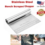 Stainless Steel Bench Scraper / Chopper With Ruler Dough Cutter Kitchen. Fixed Price $7.50.