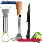 Avocado Slicer Tool 3 1, Stainless Steel Cutter Set, Mas. Fixed Price $23.42.