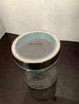 Frigidaire Clear Glass Storage Jar With Screw Top Lid. Fixed Price $14.00.