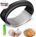Upgraded 2025 Stainless Steel Garlic Press - Home Kitchen Utensil (1, Black). Fixed Price $50.54.