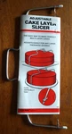 Adustable Layer Cake Slicer Kitchen Baking Utensil Tool Vintage New Fox Run. Fixed Price $8.95.