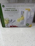 Sur La Vegetable & Fruit Spiral Slicer, Slice, Shred Cut. Fixed Price $30.00.