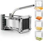Professional Stainless Steel Potato Cutter With 1/2", 1/4", 3/8" & Wedge Blades. Fixed Price $110.00.