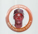 Chili Davis Vintage 1984 Fun Foods Photo Pin 38 & 1990 Topps Coin #12 Giants. Fixed Price $6.95.