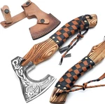Handmade Viking Axe Ashwood Handle Carbon Steel Blade, Outdoor Camping Hunting. Fixed Price $49.00.