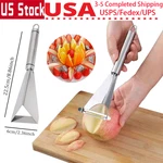Stainless Steel Triangle Fruit Carving Knife Platter Non Slip Blade Vegetable Us. Fixed Price $8.99.