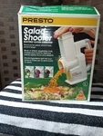 Vintage 1989 Presto Salad Shooter Electric Slicer Shredder 21-010 White. Fixed Price $23.00.
