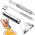 3PCS Corn Cob Peeler Set, Stainless Steel Kernel Stripper Cutter Remover Tool. Fixed Price $10.39.