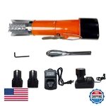 Electric Fish Cordless Cleaner Descaler W/ 2 Batteries Stainless Steel Bl. Fixed Price $98.25.
