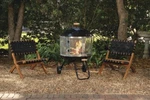 28" Portable Round Steel Screen Fire Pit Wheels W/ Handle Wood Log Burning New. Fixed Price $129.95.