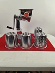 King Kutter Healthy Gourmet Manual Kitchen Cutter Food Processor W/ 4 Cones. Fixed Price $55.00.