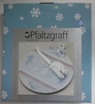 Vintage Nos Pfaltzgraff Winter Frost Cheese Platter W/ Polar Bear Slicer New. Fixed Price $24.95.