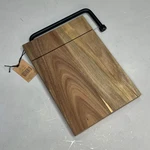 Creative Co-op Acacia Wood & Stainless Steel Cheese Slicer 10-3/4X7-1/2" DF8870. Fixed Price $12.32.