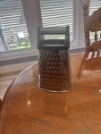 Oem Kitchenaid Stainless Steel Box Grater Black Handle, Dishwasher Safe. Fixed Price $22.99.