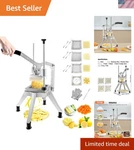 Commercial Vegetable Chopper W/ 4 Replacement Blades, Stainless Steel French .... Fixed Price $194.29.